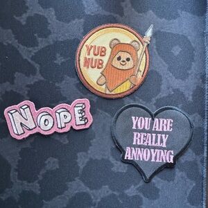 Hot Topic iron-on patches